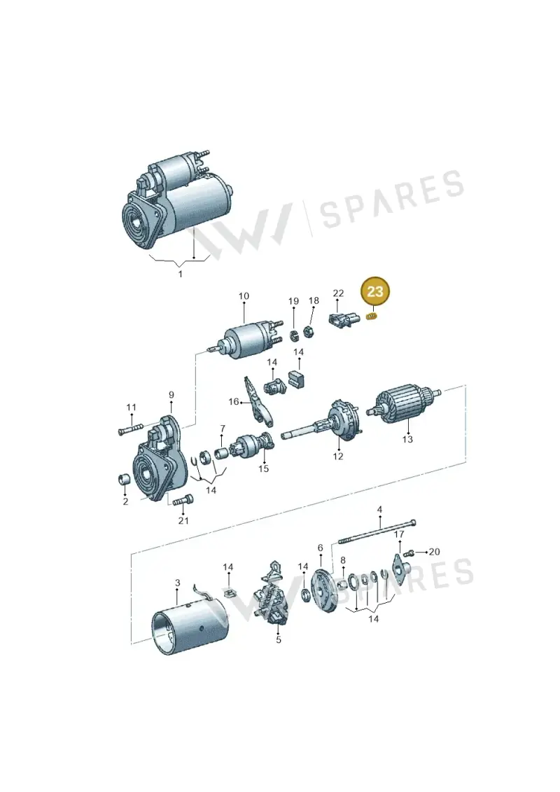357972742 — SEAT TOLEDO        SEAT MOD.97>99 (1996-1999) diagram 117911100, position 23