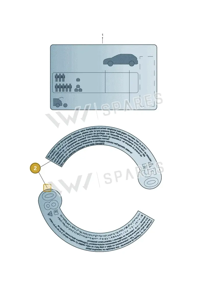 3AA010006C — SEAT Formentor TSI CUPRA (2020-) diagram 754010300, position 2