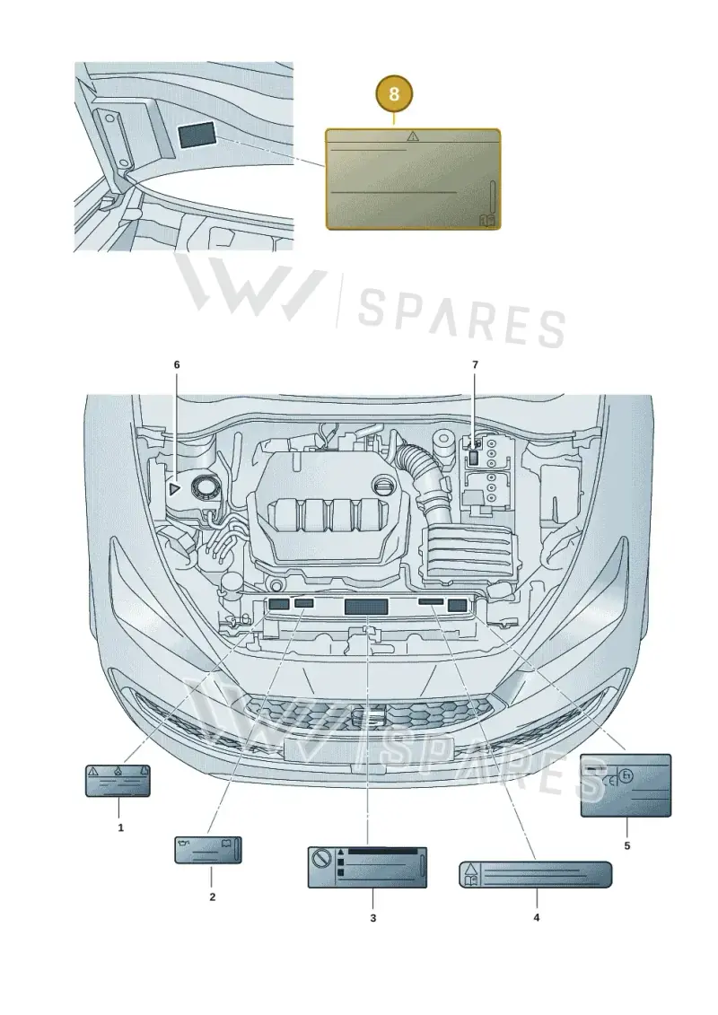 3AA010805E — SEAT Leon style (2019-) diagram 5fn010010, position 8