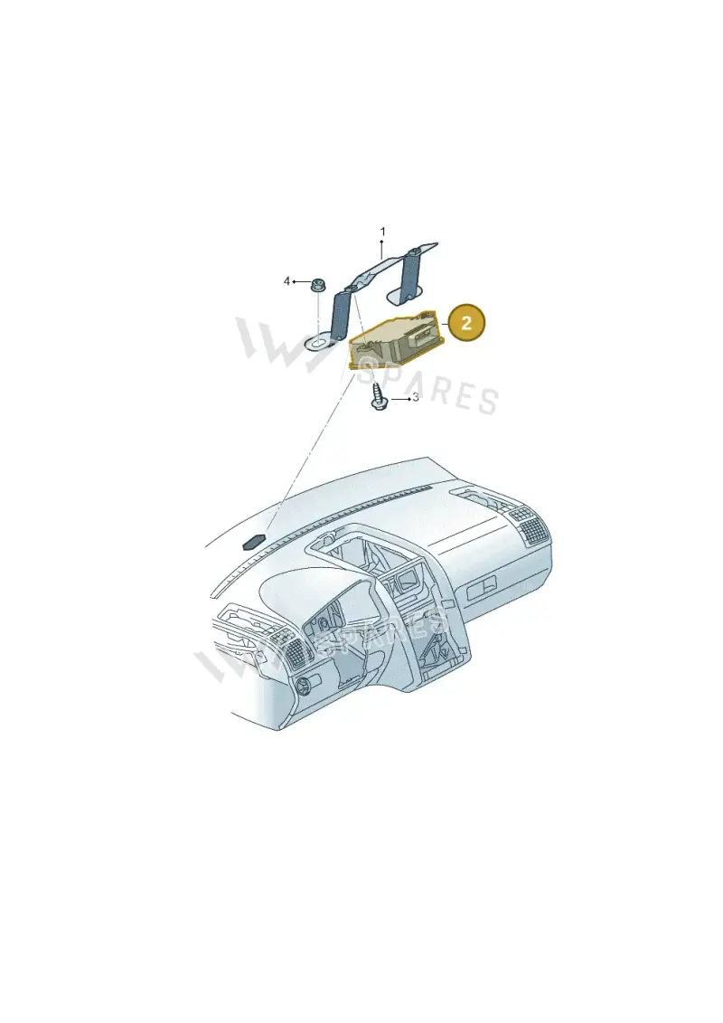 3AA919041 — SEAT Alhambra Stylance (2015-2022) diagram 863919220, position 2