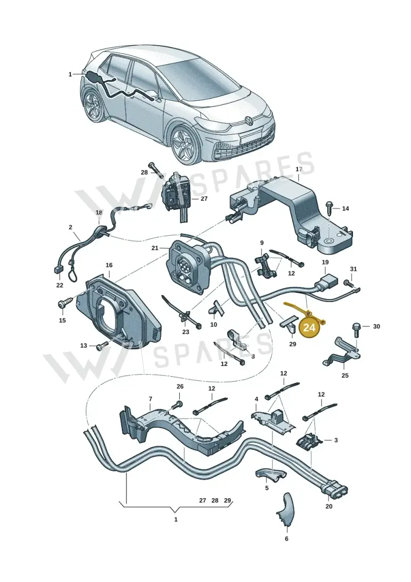 3B0971848H — SEAT EBoost CUPRA (2021-) diagram 10a970005, position 24