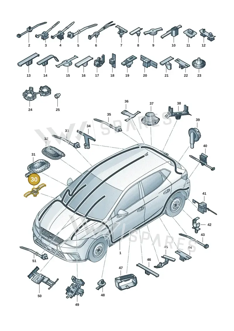 3B0971848H — SEAT Arona FR (2017-) diagram 835971081, position 30