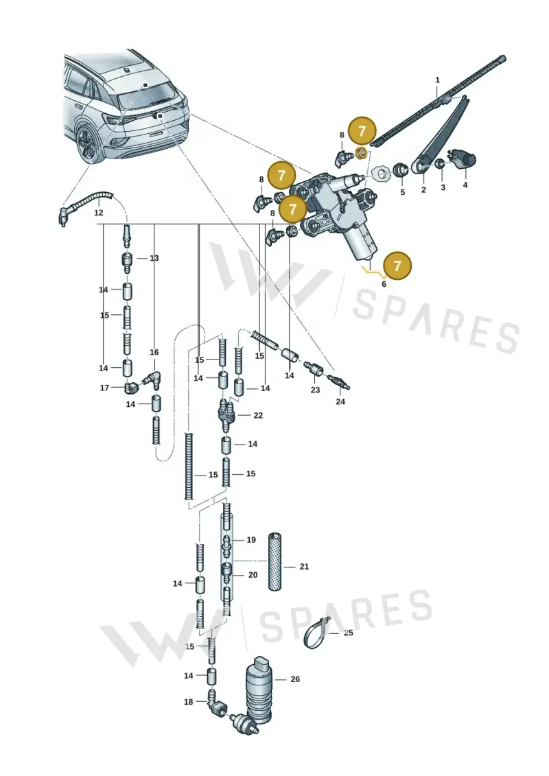 3B9998754 — SEAT EBoost CUPRA (2021-) diagram 11a955020, position 7