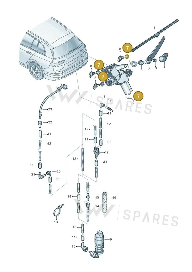 3B9998754 — SEAT Formentor TSI CUPRA (2020-) diagram 5h0955025, position 7