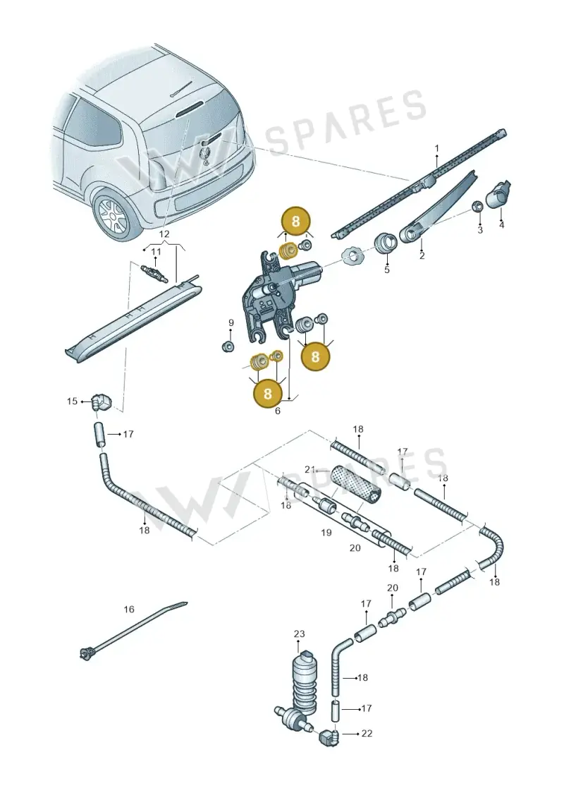 3B9998754 — SEAT Mii electric (2020-2021) diagram 772955200, position 8