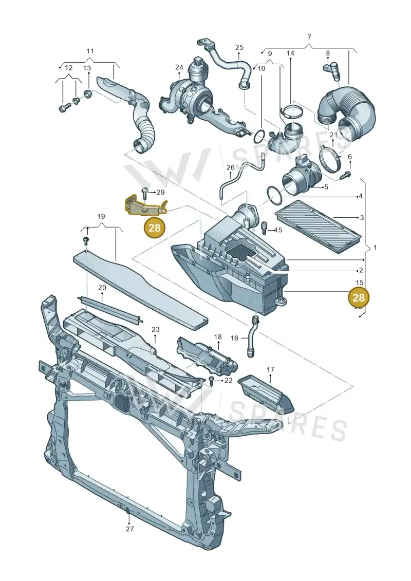 3C0129594F — SEAT Alhambra Stylance (2015-2022) diagram 863129400, position 28