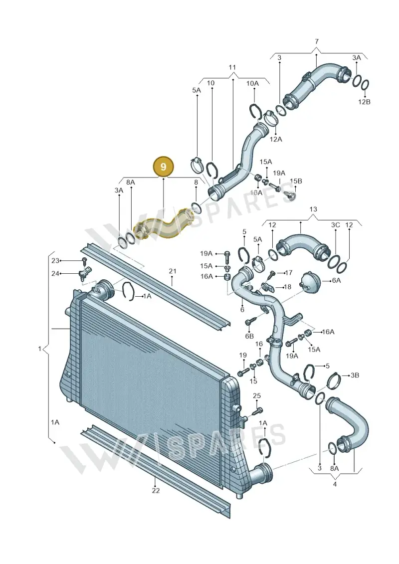 3C0145834L — SEAT LEON                   06> (2005-) diagram 638145087, position 9