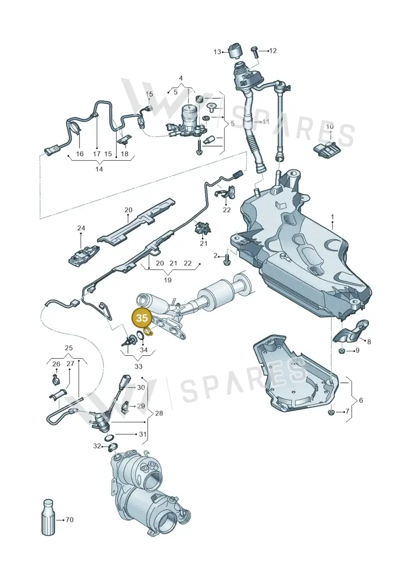 3C0253725 — SEAT Leon style (2019-) diagram 5h0253102, position 35