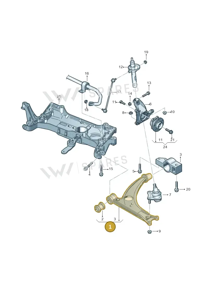 3C0407151H — SEAT Alhambra Stylance (2015-2022) diagram 460407000, position 1