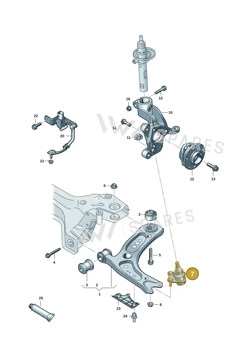 3C0407365B — SEAT Leon style (2019-) diagram 5h0407000, position 7