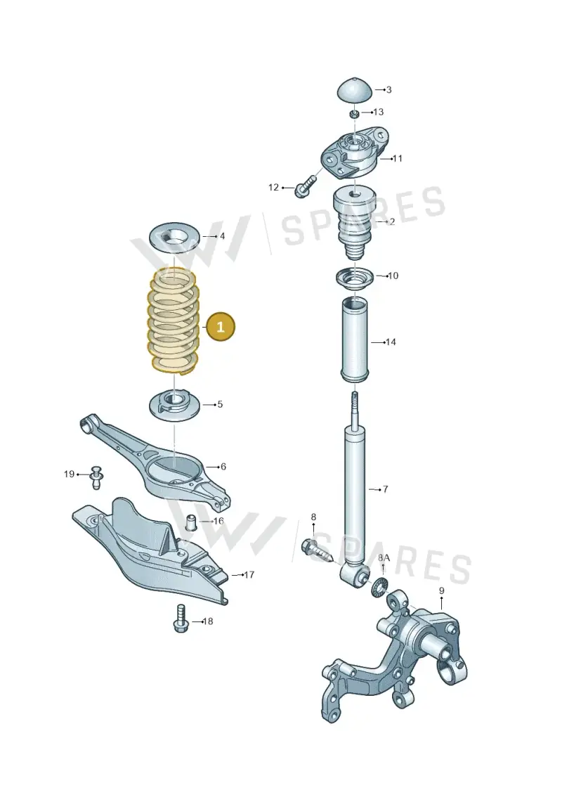 3C0511115AF — SEAT Altea XL Reference (2013-2013) diagram 409511000, position 1