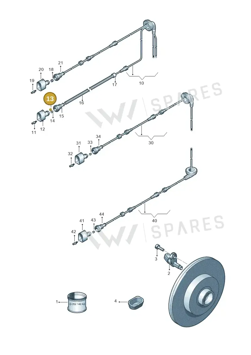 3C0972741 — SEAT Altea XL Reference (2013-2013) diagram 409927010, position 13