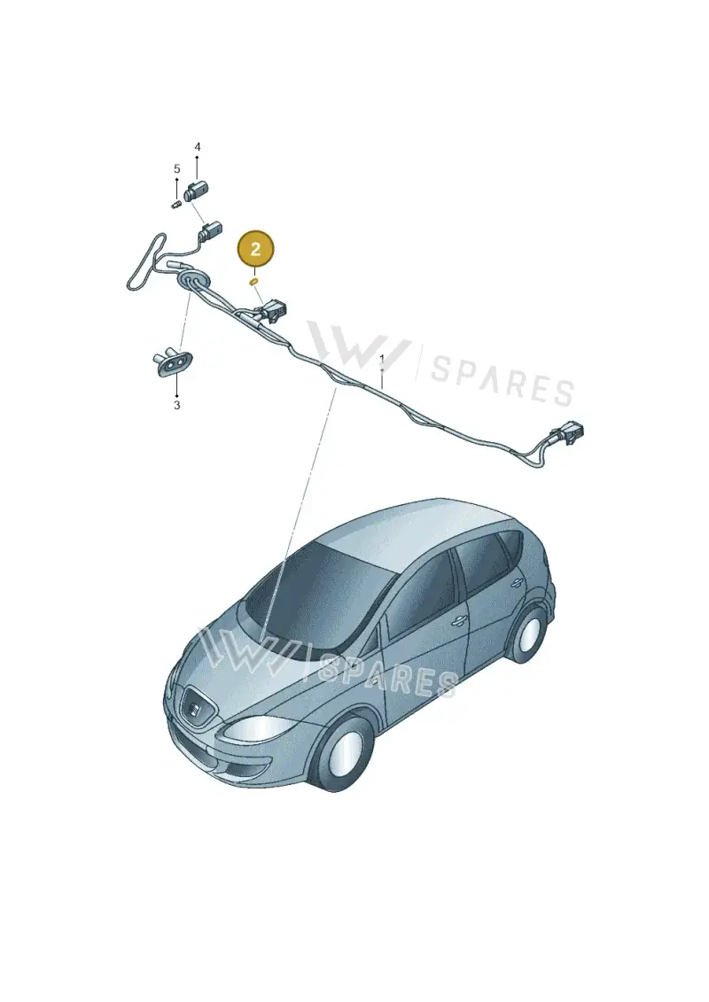 3C0972741 — SEAT Altea XL Reference (2013-2013) diagram 418971600, position 2