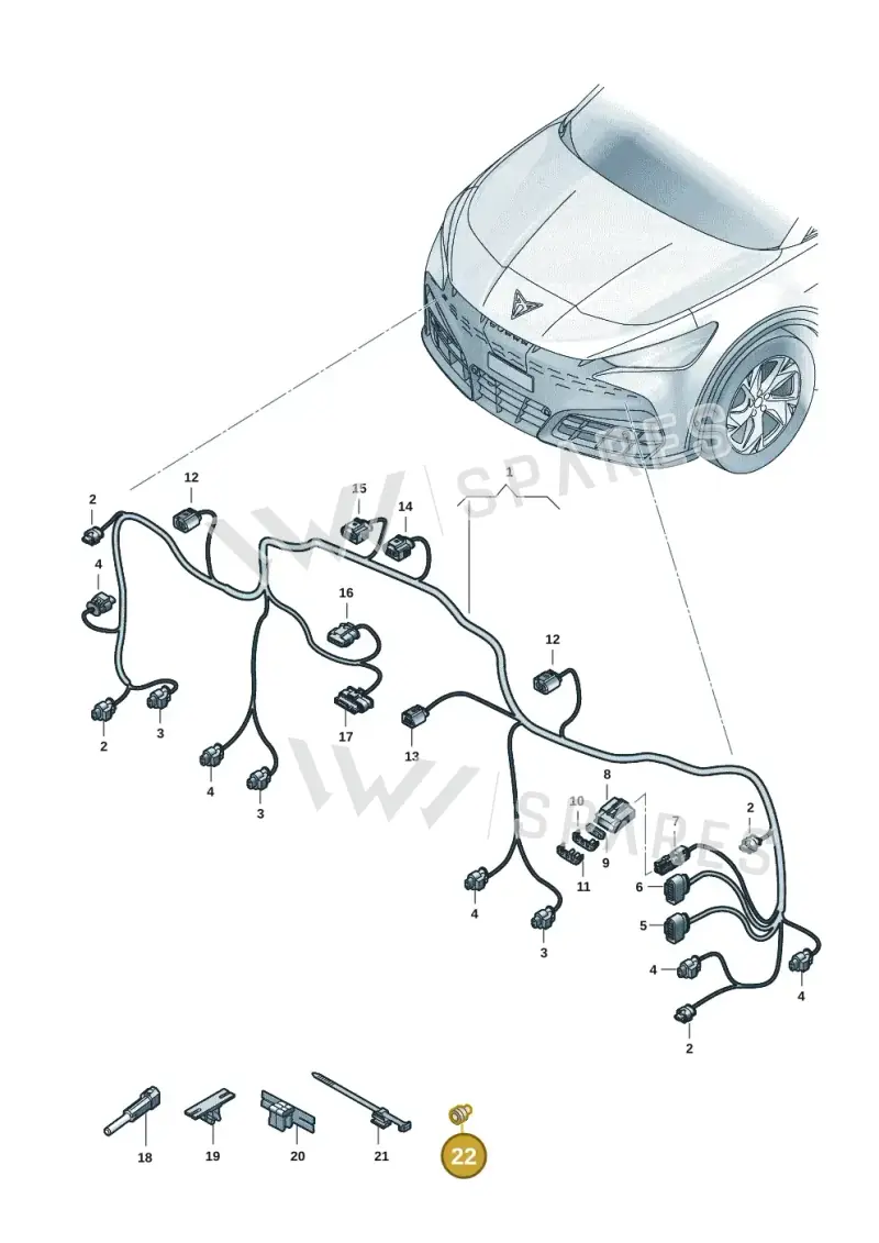 3C0972841 — SEAT Tavascan Cupra (2023-) diagram 20h971000, position 22
