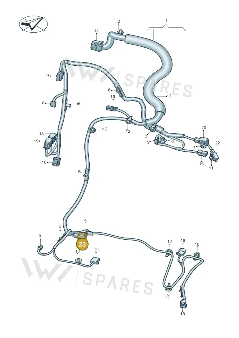 3C0973332B — SEAT EBoost CUPRA (2021-) diagram 10a972027, position 23