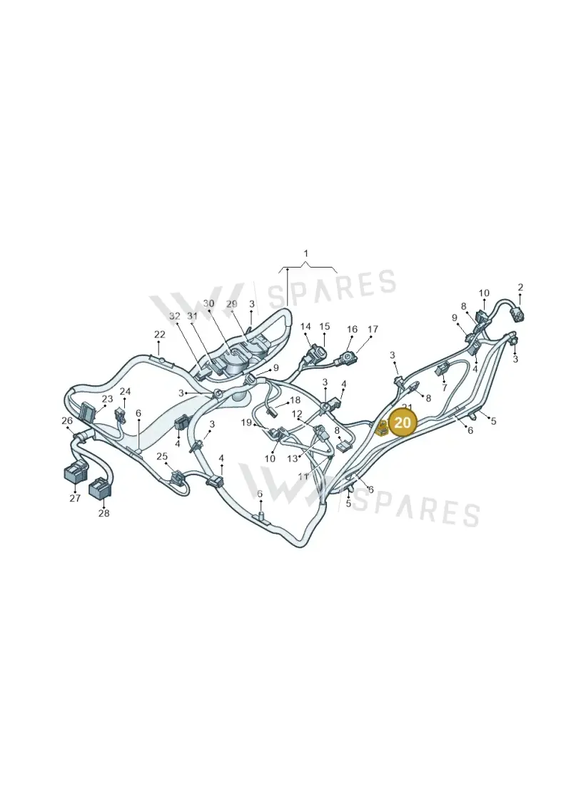 3C0973332B — SEAT Tavascan Cupra (2023-) diagram 20h972027, position 20