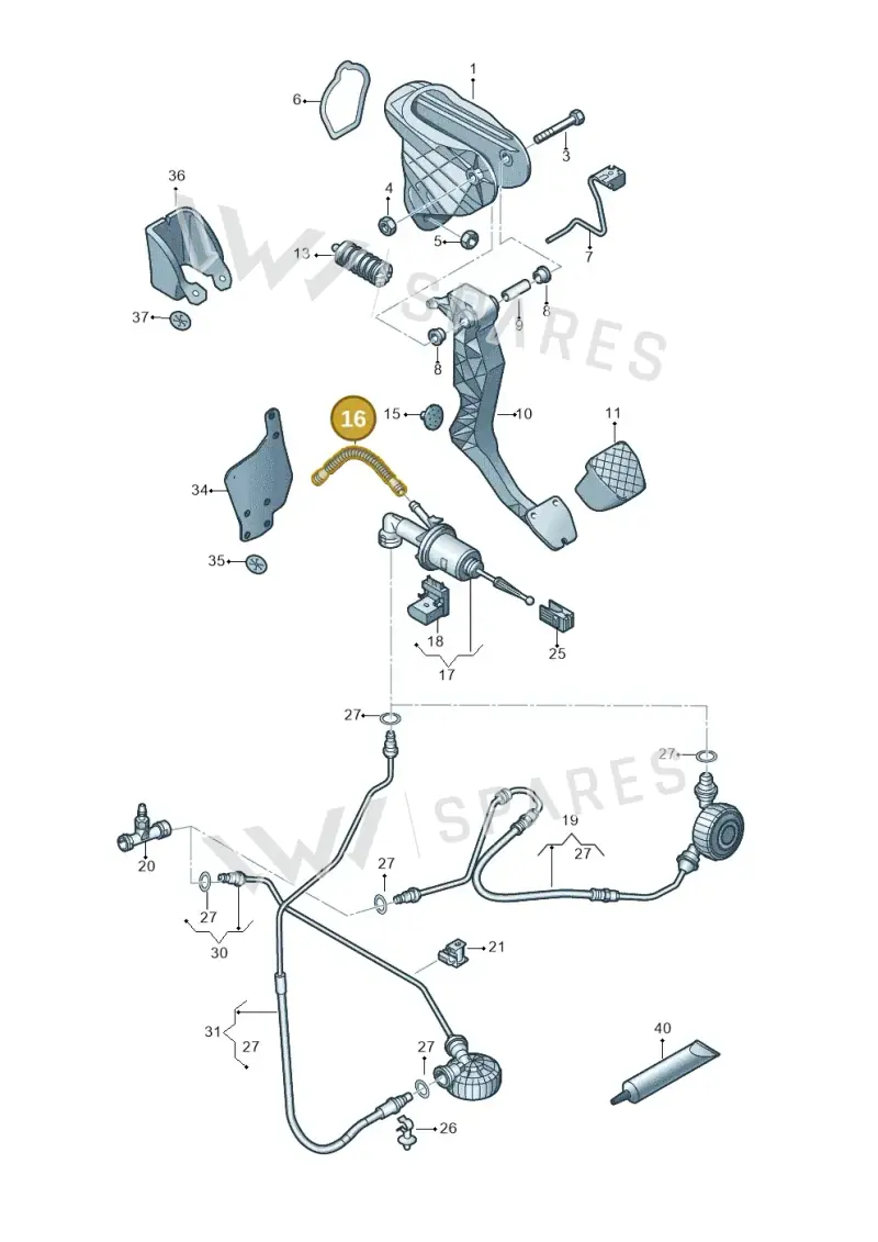 3C1721453B — SEAT Alhambra Stylance (2015-2022) diagram 863721250, position 16