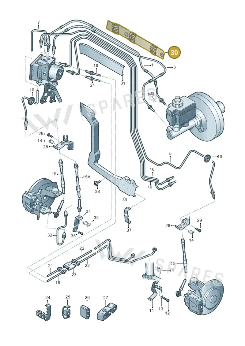 3C2611716 — SEAT Altea XL Reference (2013-2013) diagram 412611200, position 30