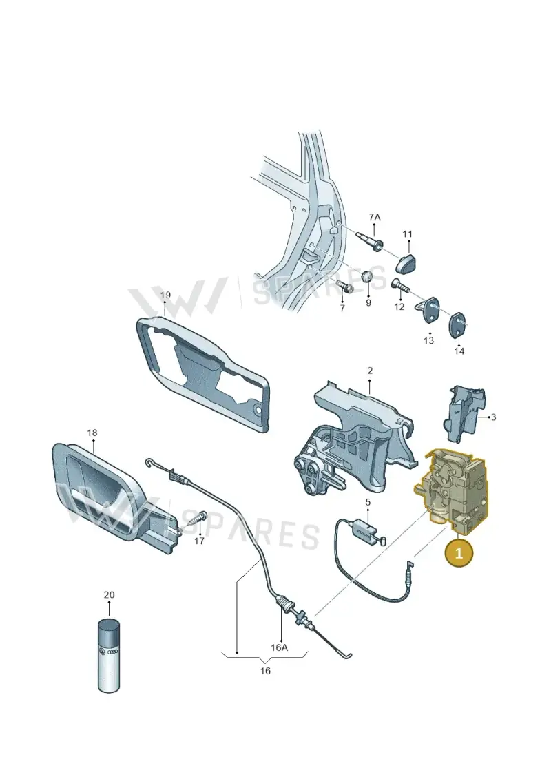 3C2837015A — SEAT Ibiza Reference (2008-2011) diagram 634837000, position 1