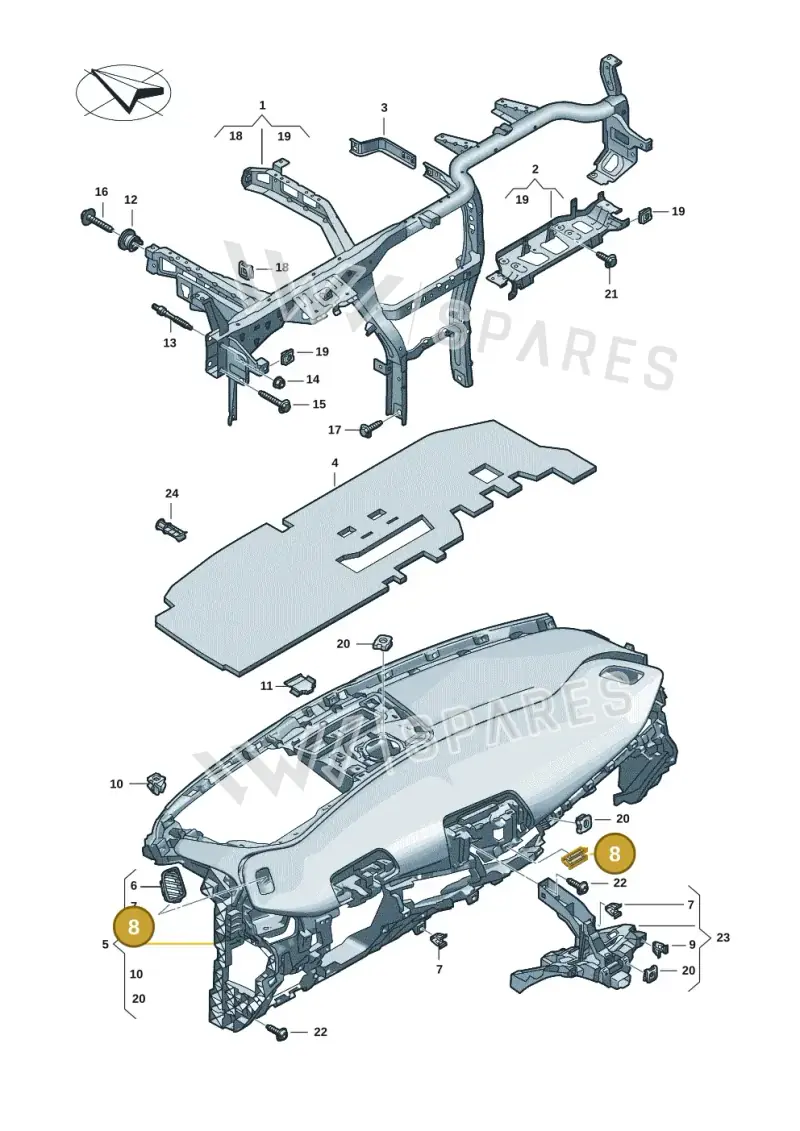 3C8867190 — SEAT Tavascan Cupra (2023-) diagram 20h857000, position 8