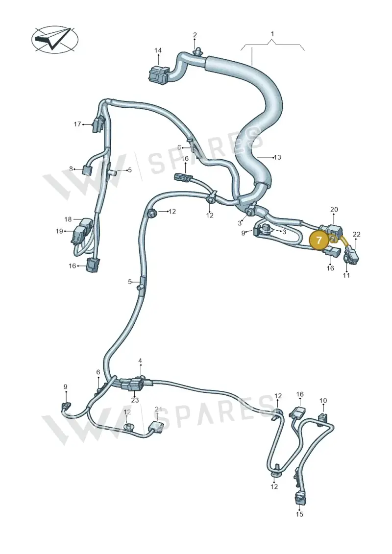 3C8971830A — SEAT EBoost CUPRA (2021-) diagram 10a972027, position 7