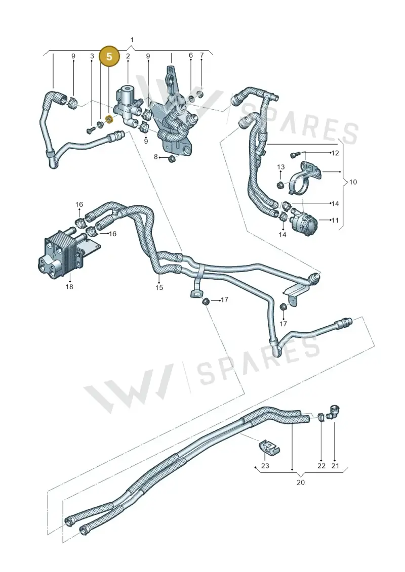 3D0422095 — SEAT Formentor TSI CUPRA (2020-) diagram 746819950, position 5