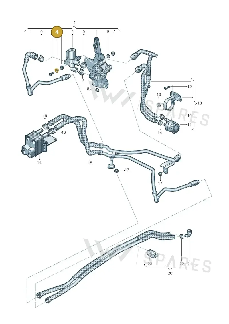 3D0422121 — SEAT Tarraco FR (2018-2024) diagram 746819950, position 4
