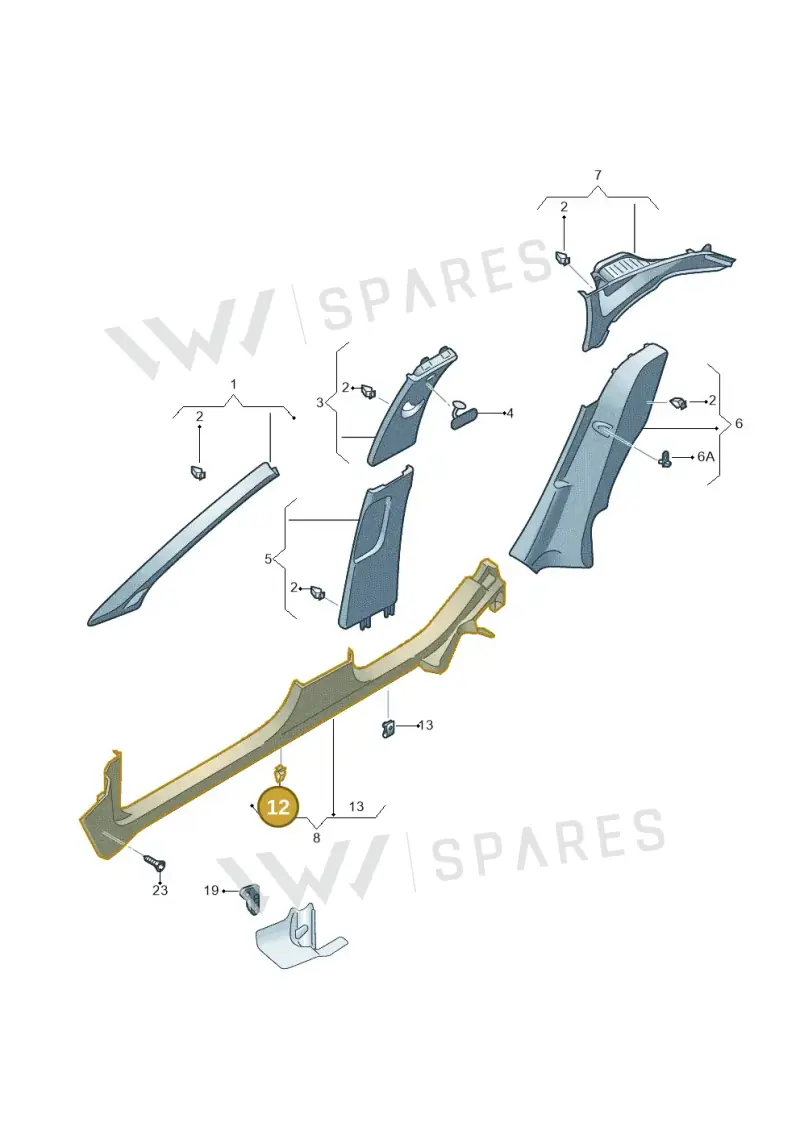3D0867276 — SEAT Arona FR (2017-) diagram 835867700, position 12