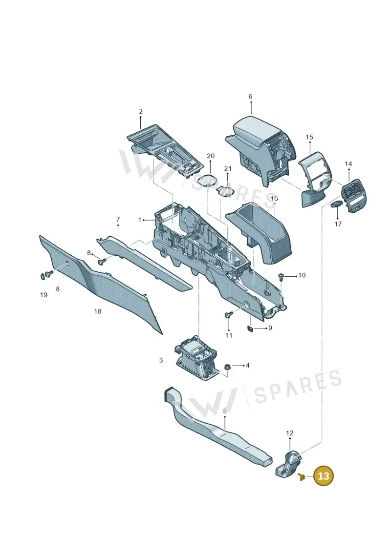 3D0907543A — SEAT Formentor TSI CUPRA (2020-) diagram 5fn863060, position 13