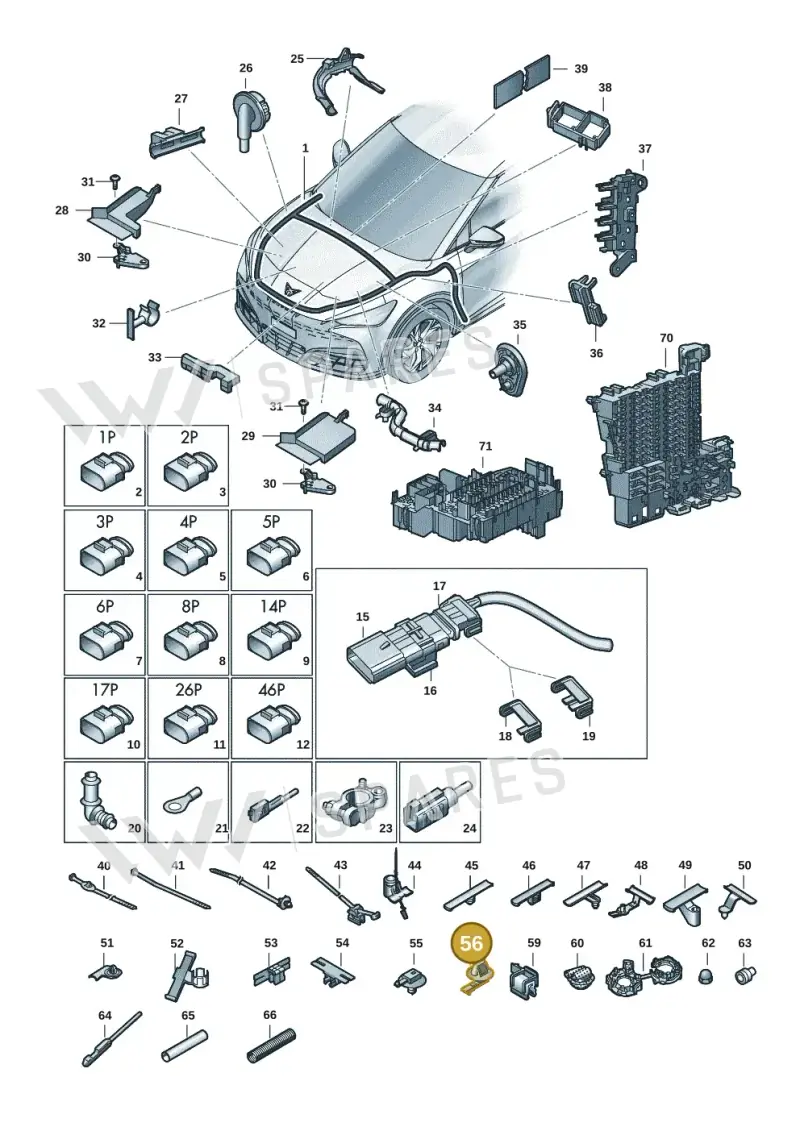 3D0971830F — SEAT Tavascan Cupra (2023-) diagram 20h971080, position 56