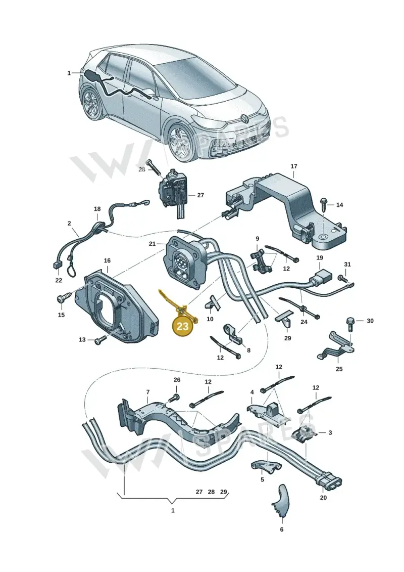 3D0971838 — SEAT EBoost CUPRA (2021-) diagram 10a970005, position 23