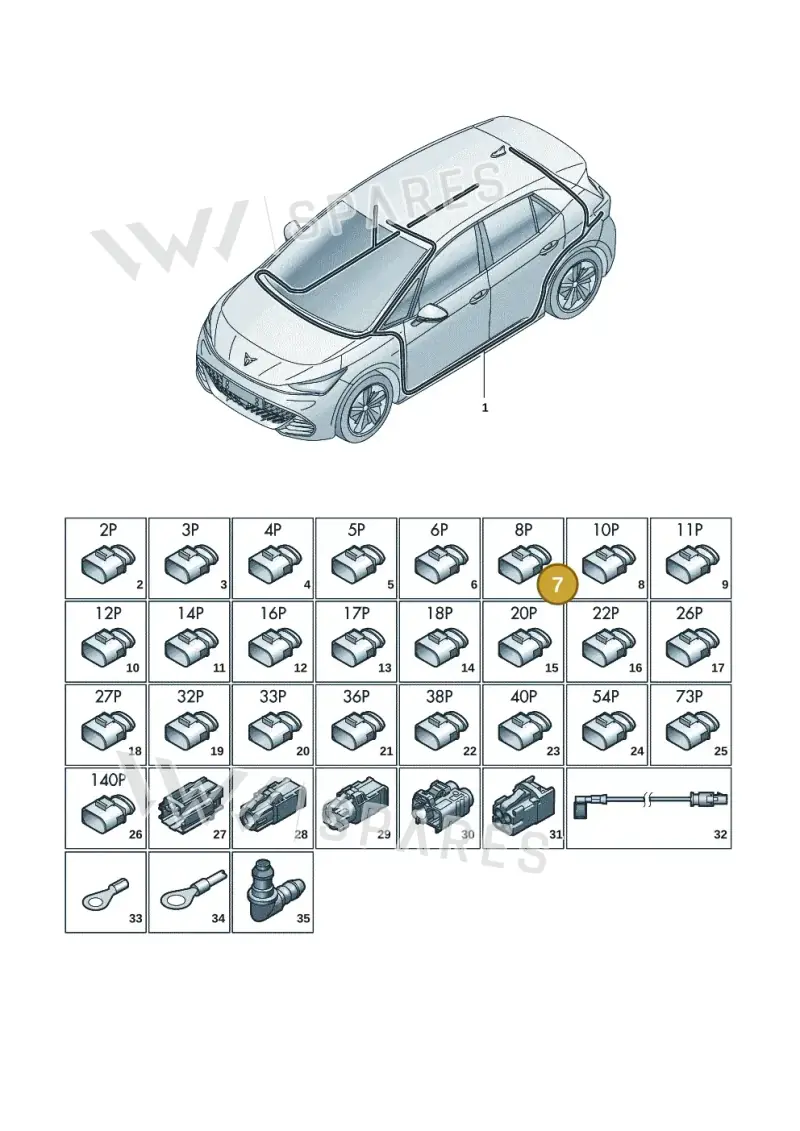 3D0972708A — SEAT EBoost CUPRA (2021-) diagram 10s971081, position 7