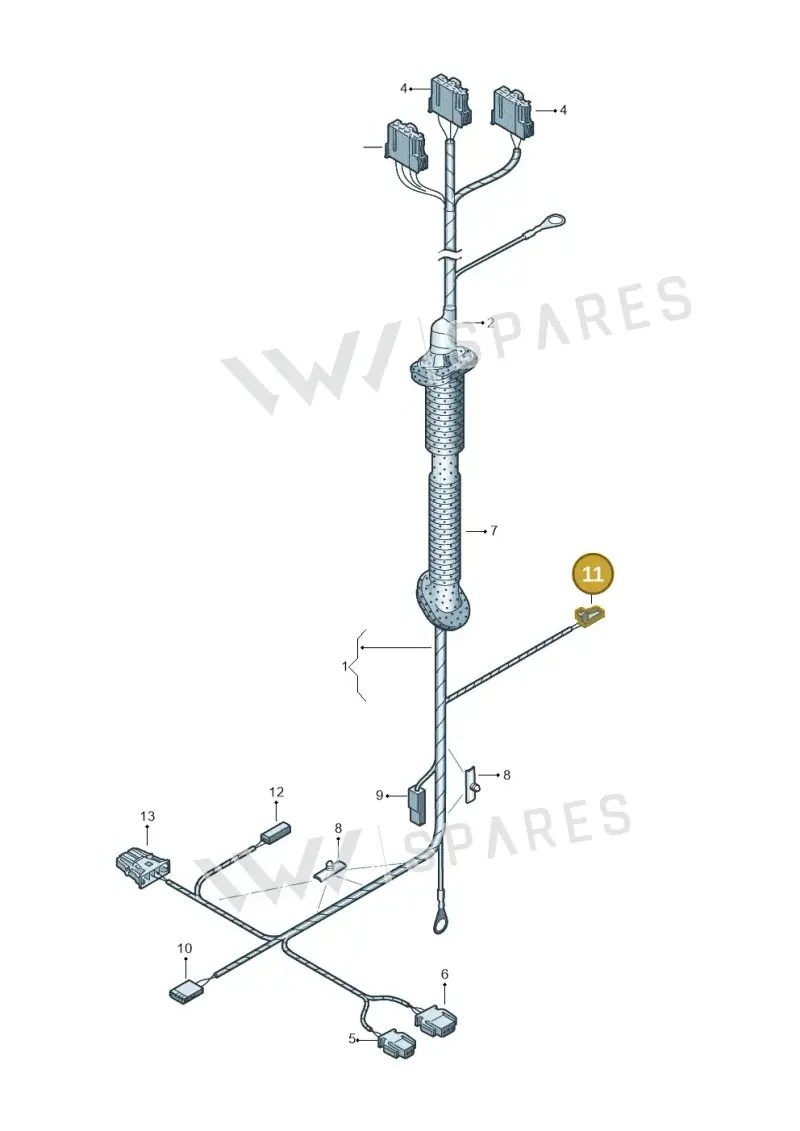 3D0973332 — SEAT Exeo ST Reference (2008-2011) diagram 249972860, position 11