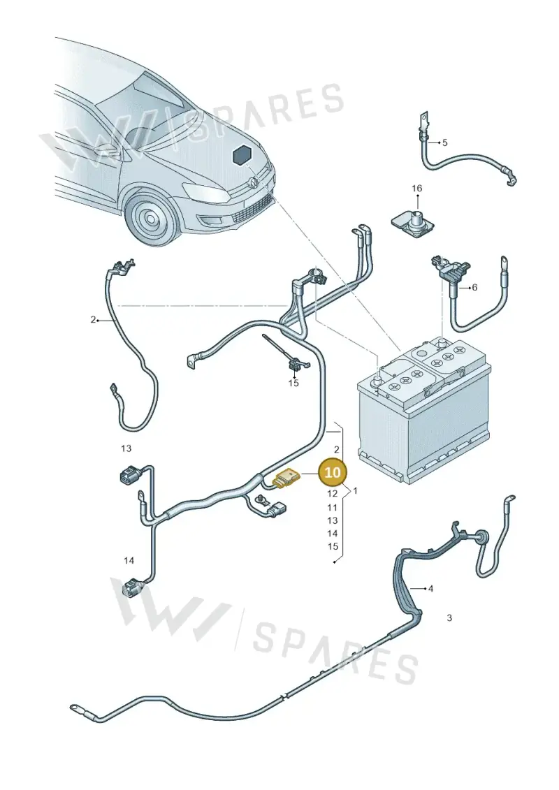 3D0973824F — SEAT Ibiza Stylance (2015-) diagram 794971650, position 10