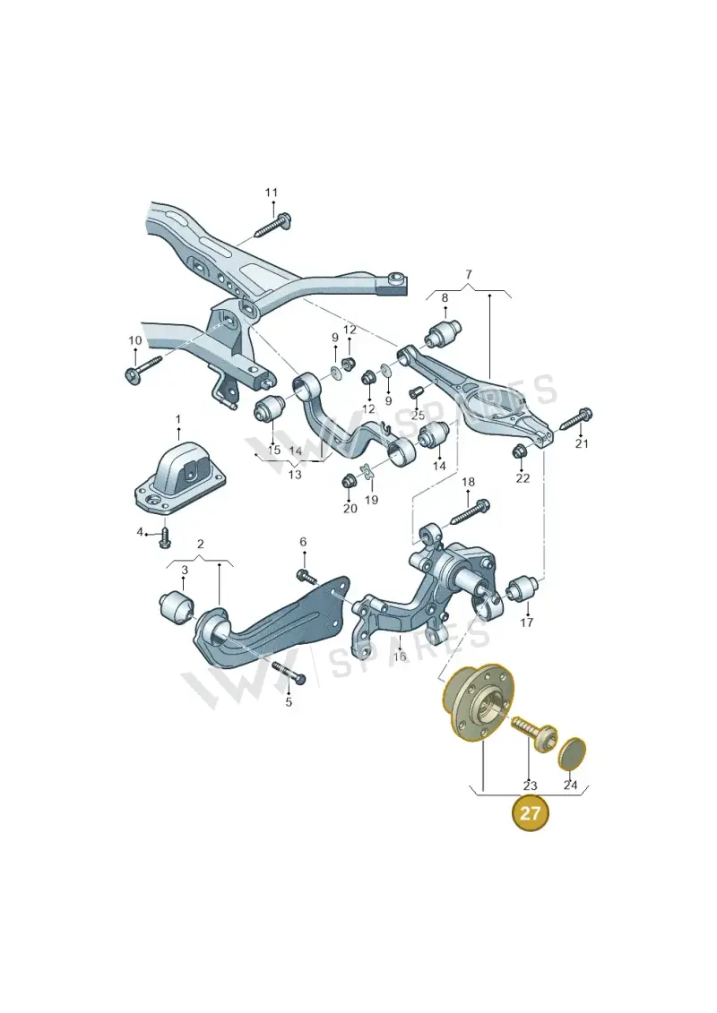 3G0598611A — SEAT Altea XL Reference (2010-2013) diagram 409505050, position 27