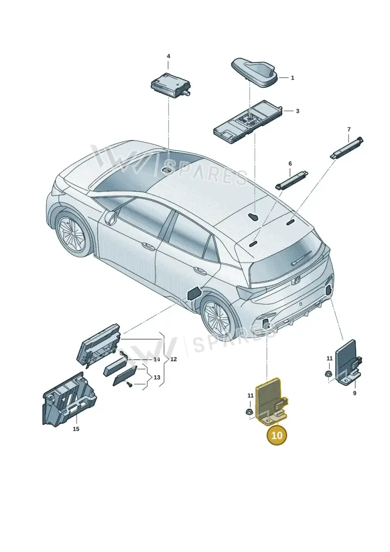 3G9035534 — SEAT EBoost CUPRA (2021-) diagram 10s035010, position 10
