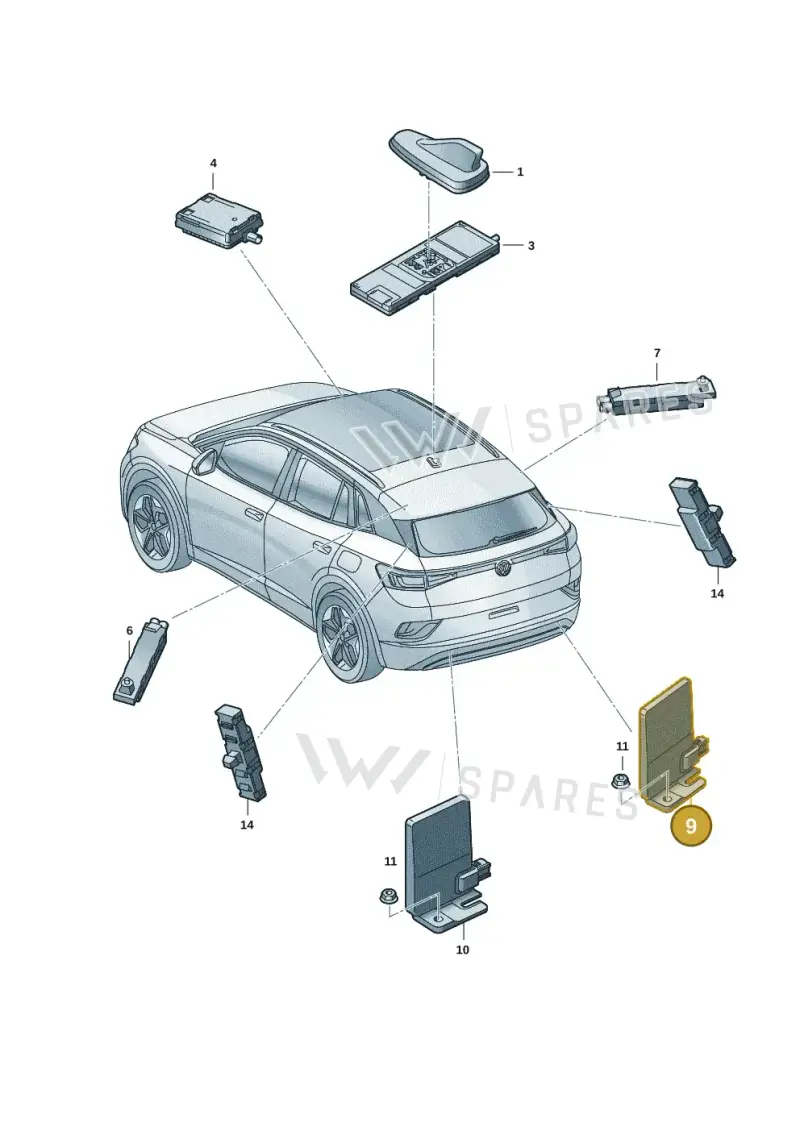 3G9035534 — SEAT Tavascan Cupra (2023-) diagram 11a035020, position 9