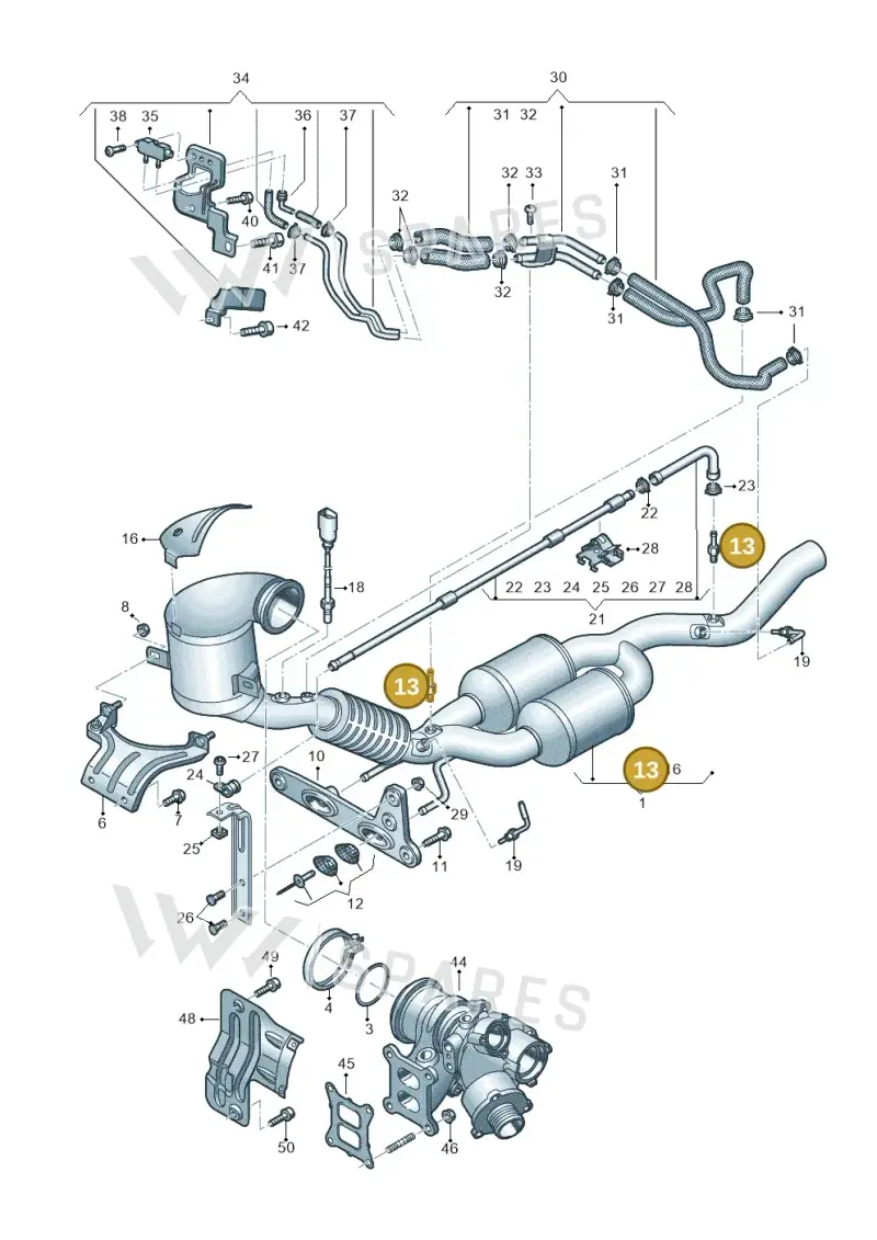 3Q0253574B — SEAT Leon style (2019-) diagram 597253350, position 13