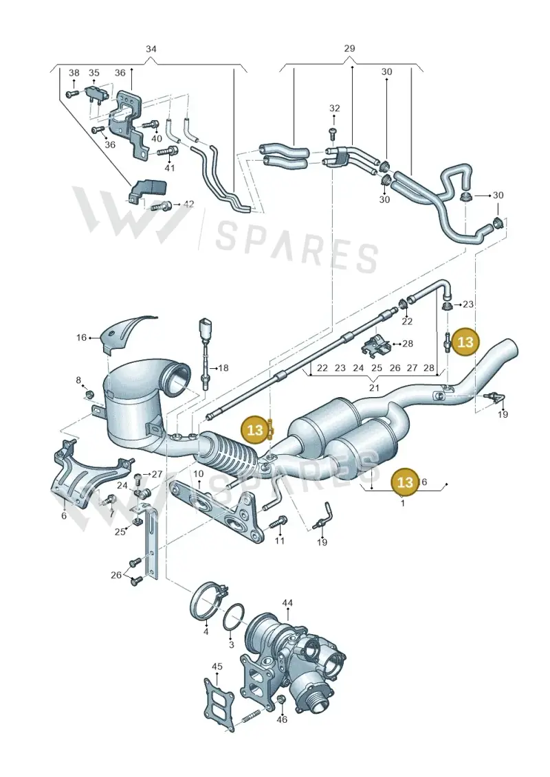 3Q0253574B — SEAT Formentor TSI CUPRA (2020-) diagram 834253026, position 13