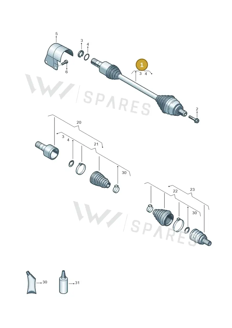 3Q0407271BA — SEAT Formentor TSI CUPRA (2020-) diagram 828407600, position 1