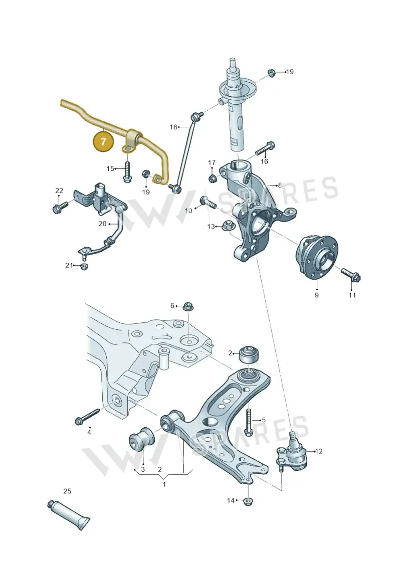 3Q0411303D — SEAT Formentor TSI CUPRA (2020-) diagram 827407000, position 7