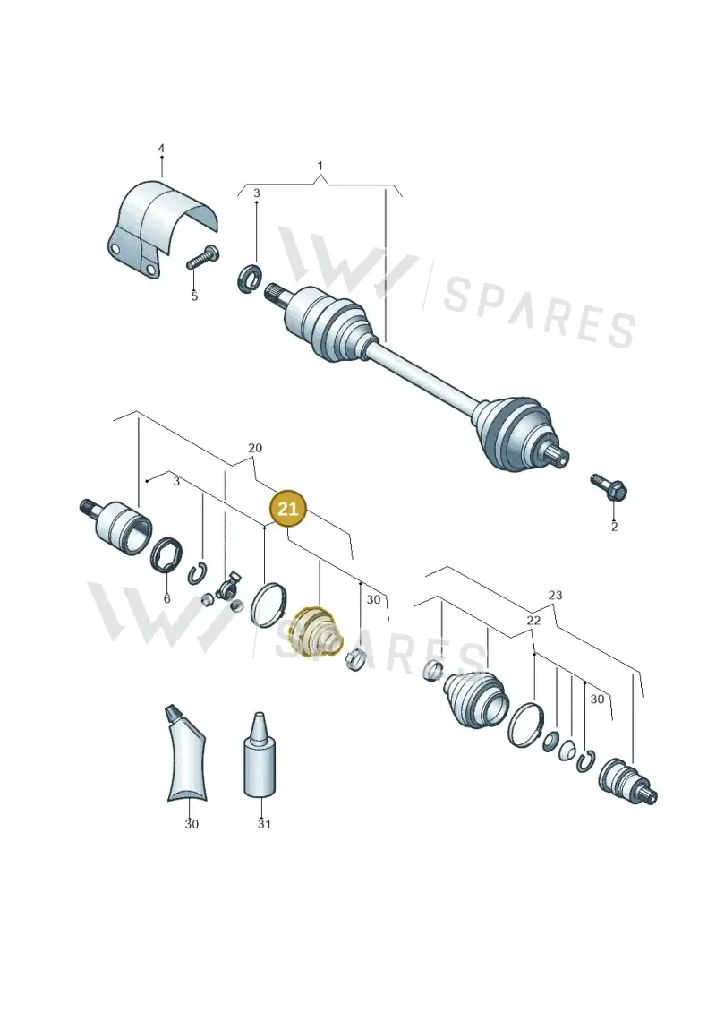 3Q0498201C — SEAT Ateca Style (2016-) diagram 431407030, position 21