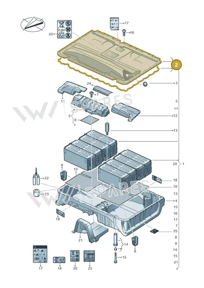 3Q0804841F — SEAT Formentor TSI CUPRA (2020-) diagram 793915550, position 2