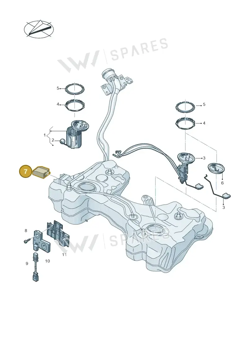 3Q0906121C — SEAT Formentor TSI CUPRA (2020-) diagram 746919350, position 7