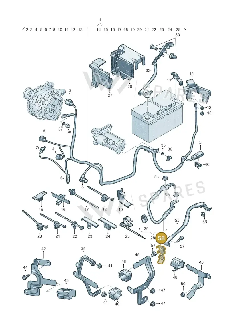 3Q0911137L — SEAT Formentor TSI CUPRA (2020-) diagram 596972000, position 58