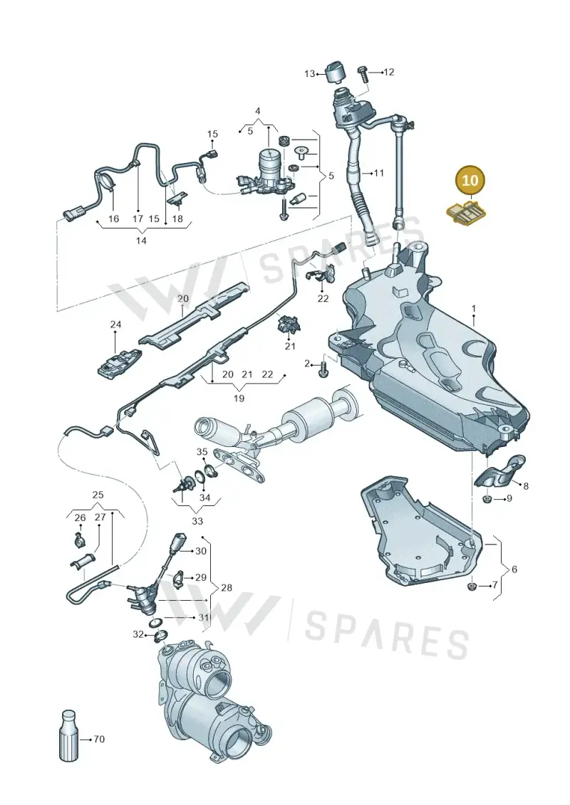 3Q0941329 — SEAT Leon style (2019-) diagram 5h0253102, position 10