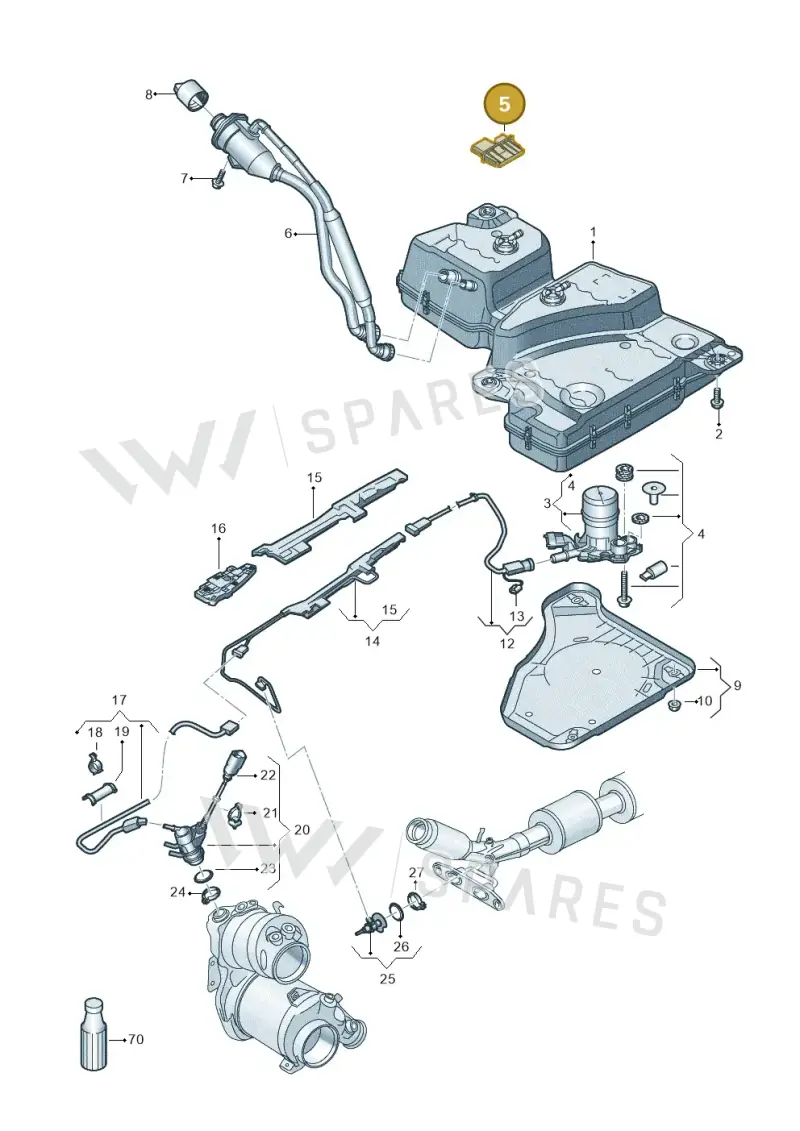 3Q0941329 — SEAT Tarraco FR (2018-2024) diagram 884253102, position 5