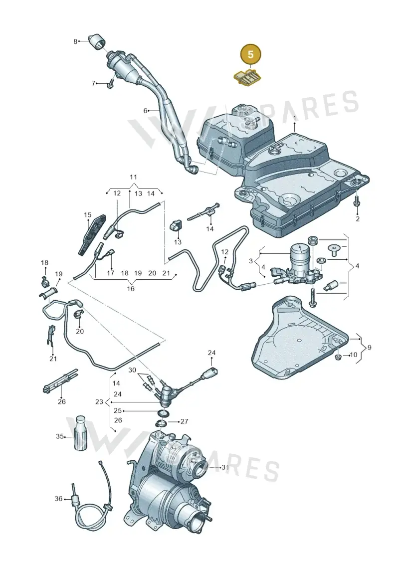 3Q0941329 — SEAT Tarraco FR (2018-2024) diagram 884253560, position 5