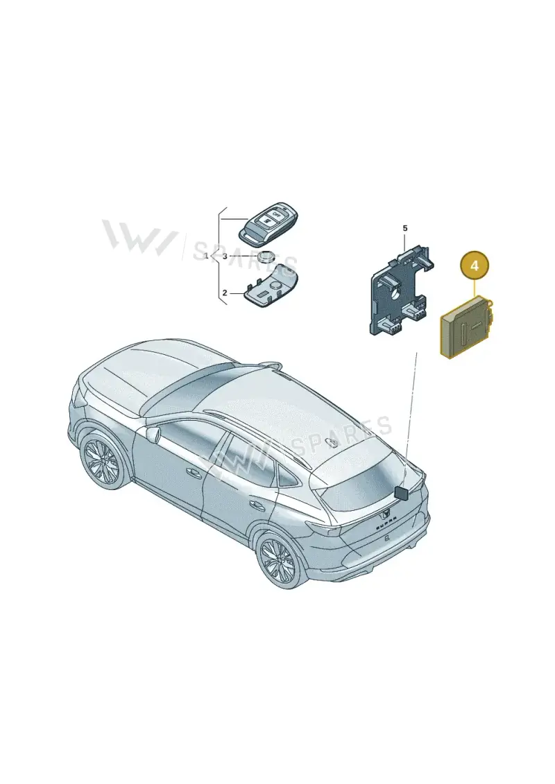 3Q0963513B — SEAT Formentor TSI CUPRA (2020-) diagram 5ff963200, position 4