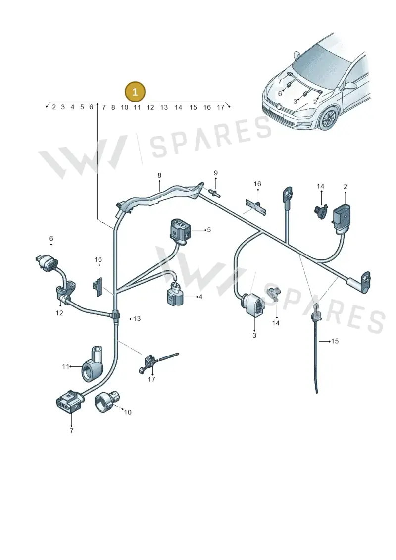 3Q1971111AS — SEAT Ateca Style (2016-) diagram 746971700, position 1